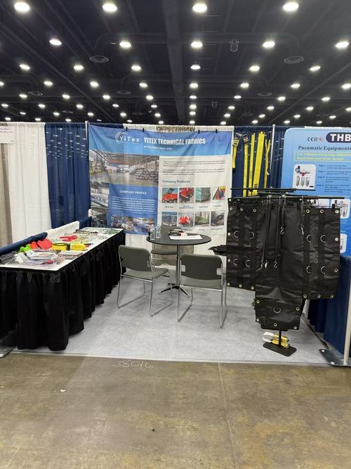 Latest company news about Yitex Shines at 2025 America Truck Show with Premium Truck Tarpaulin Solutions