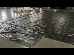 Waterproof Fabric PVC Coated Black Tarpaulin Steel Tarp For Flat Bed Truck