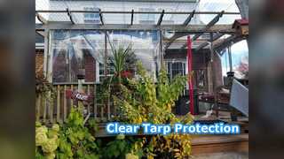 Clear PVC Tarp Waterproof Heavy Duty Mildew Resistant